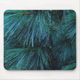 Rustic Pine trees pine forest green conifers Mouse Mat