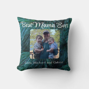 Rustic Pine trees pine forest green evergreen   Cushion