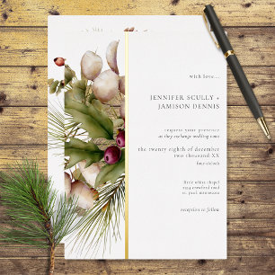 Rustic Pine Winter Bouquet Wedding