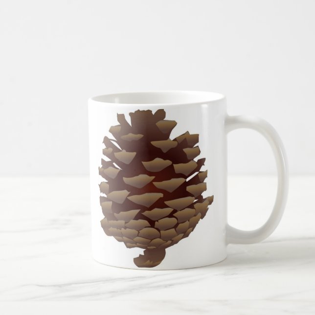 Rustic Pinecone Coffee Mug (Right)