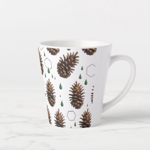 Rustic Pinecone Small Latte Mug   Woodland Holiday