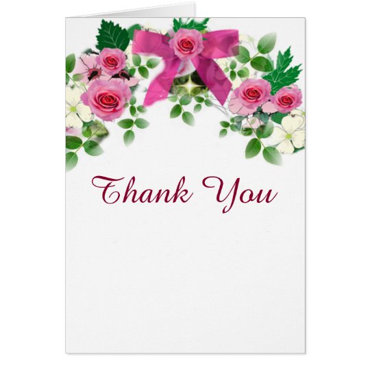 Rustic Pink And Country Wedding Card