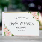 Rustic Pink Blush Floral Roses Greenery Wedding