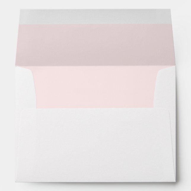 Rustic Pink Colour Inside simple Envelope (Back (Bottom))