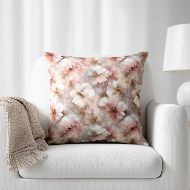 Rustic Pink Floral Cushion (Creator Uploaded)