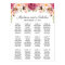 Rustic Pink Floral Wedding Seating Chart