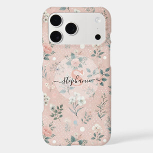 Rustic Pink Floral with White Blooms and Greenery