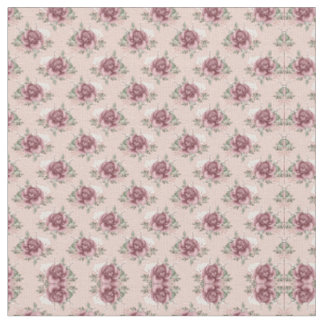 Rustic pink rose gold green bohemian floral fabric