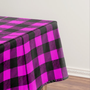 Rustic Pink Tartan Tablecloth