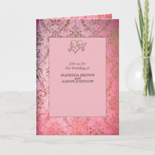 Rustic Pink - Wedding Invitation