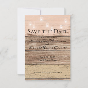 Rustic Pink Wood and Lanterns