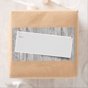 Rustic Pinned Blank Address