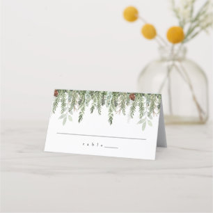 rustic place card holiday wedding name cards
