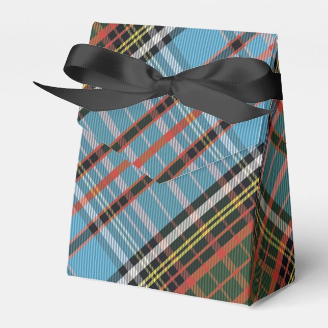 Rustic Plaid Anderson Classic Tartan Favour Box (Front Side)