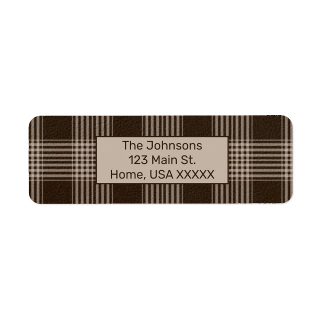 Rustic Plaid Brown and Beige (Front)