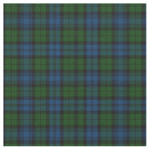 Rustic Plaid Campbell Military Green Tartan Fabric