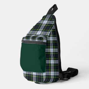 Rustic Plaid Clan Gordon Tartan Sling Bag