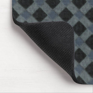 Rustic plaid with a grey tone and velvety fabric mouse mat