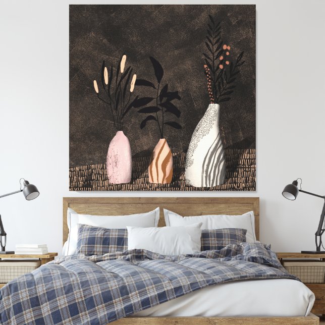 Rustic plants - wall decor in fall colour harmonie (Insitu(Bedroom))