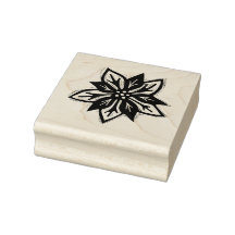 Rustic Poinsettia Christmas Folk Art Flower