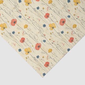 Rustic Poppy Tissue Paper