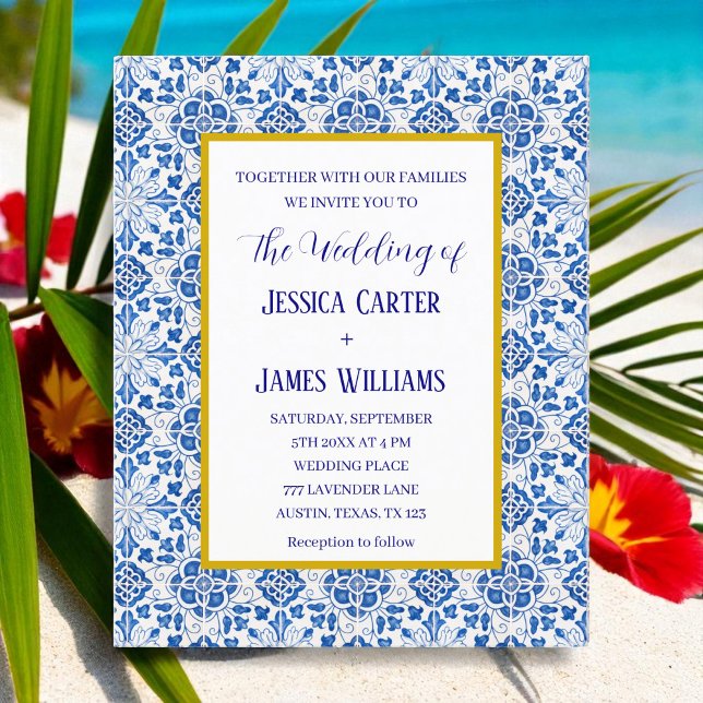 Rustic Portuguese Tiles Mediterranean Wedding (Creator Uploaded)