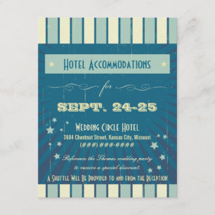 Rustic Poster: Sandy Beach Accommodation Enclosure Card