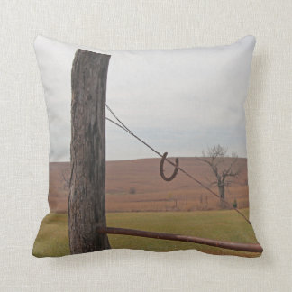 Rustic Prairie View Throw Pillow