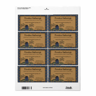 Rustic Primitive Saltbox & Stars Shipping