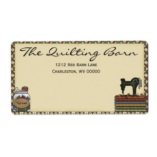 Rustic Primitive Sewing/Quilting Business Shipping