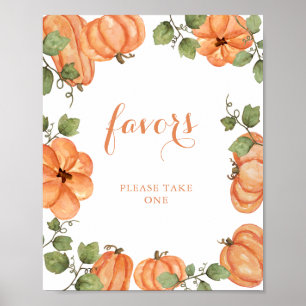 Rustic Pumpkin Favours Poster