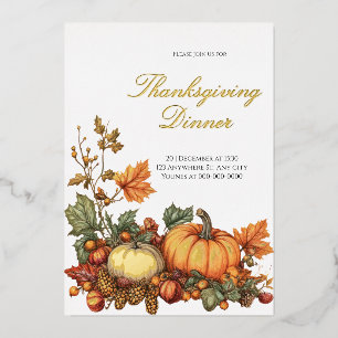 Rustic pumpkin Thanksgiving Party 