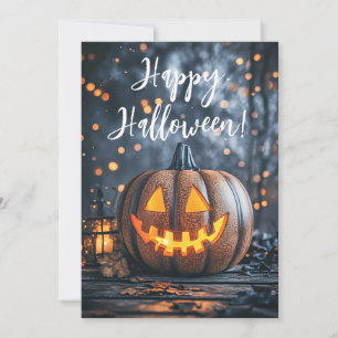 Rustic Pumpkins Halloween Greeting Card