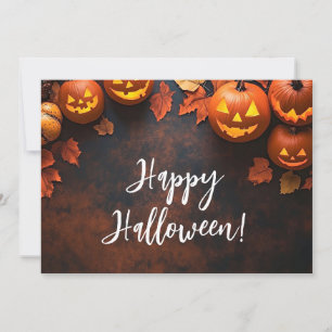 Rustic Pumpkins Halloween Greeting Card