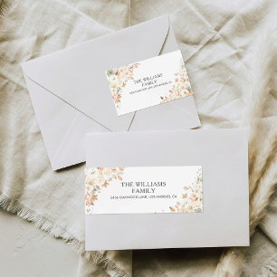 Rustic Pumpkins Thanksgiving Return Address Label