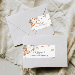 Rustic Pumpkins Thanksgiving Return Address Label