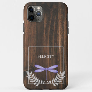 Rustic Purple Dragonfly Case-Mate iPhone Case