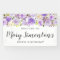 Rustic Purple Floral Greenery 100th Birthday 