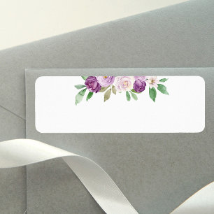 Rustic Purple Floral Wedding Blank