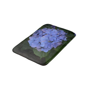 Rustic Purple Hydrangea macrophylla   Bath Mat