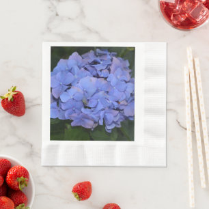 Rustic Purple Hydrangea macrophylla  Napkin