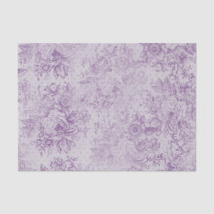 rustic purple, shabby chic,pale lavender florals, tissue paper