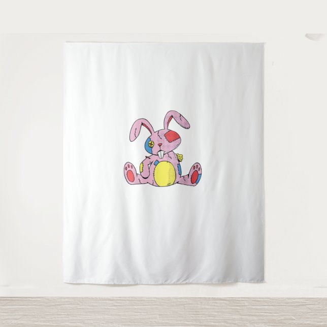 Rustic Rabbit  Tapestry (Front)