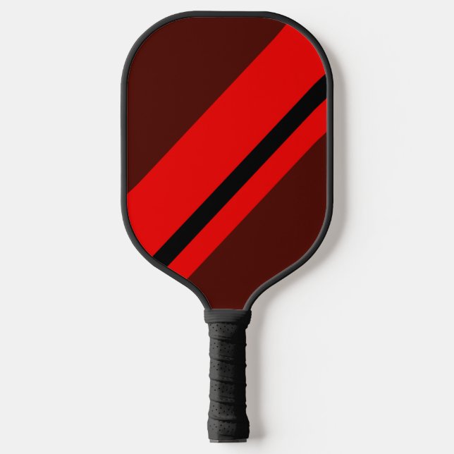 Rustic Racing Stripe Pickleball Paddle (Front)