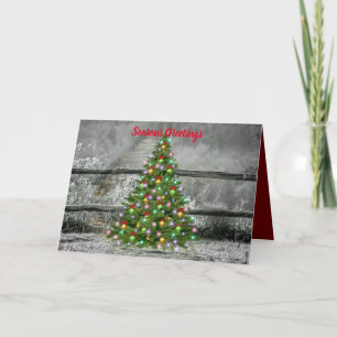 Rustic Ranch Christmas Holiday Card