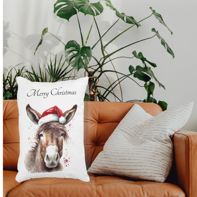 Rustic Ranch Christmas Home Decor Decorative Cushion (Creator Uploaded)