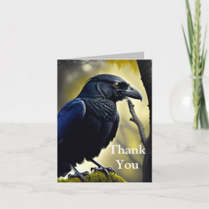 Rustic Raven - Natures Guardian Thank You Card