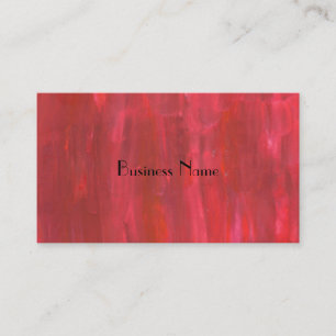 Rustic Red Abstract Business Card