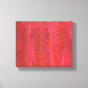 Rustic Red Abstract Canvas Print