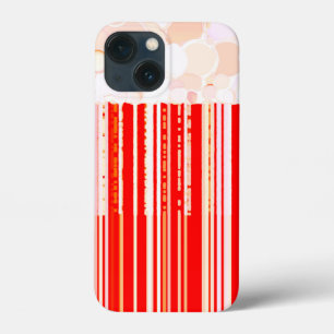 Rustic Red and White iPhone 13 Mini Case